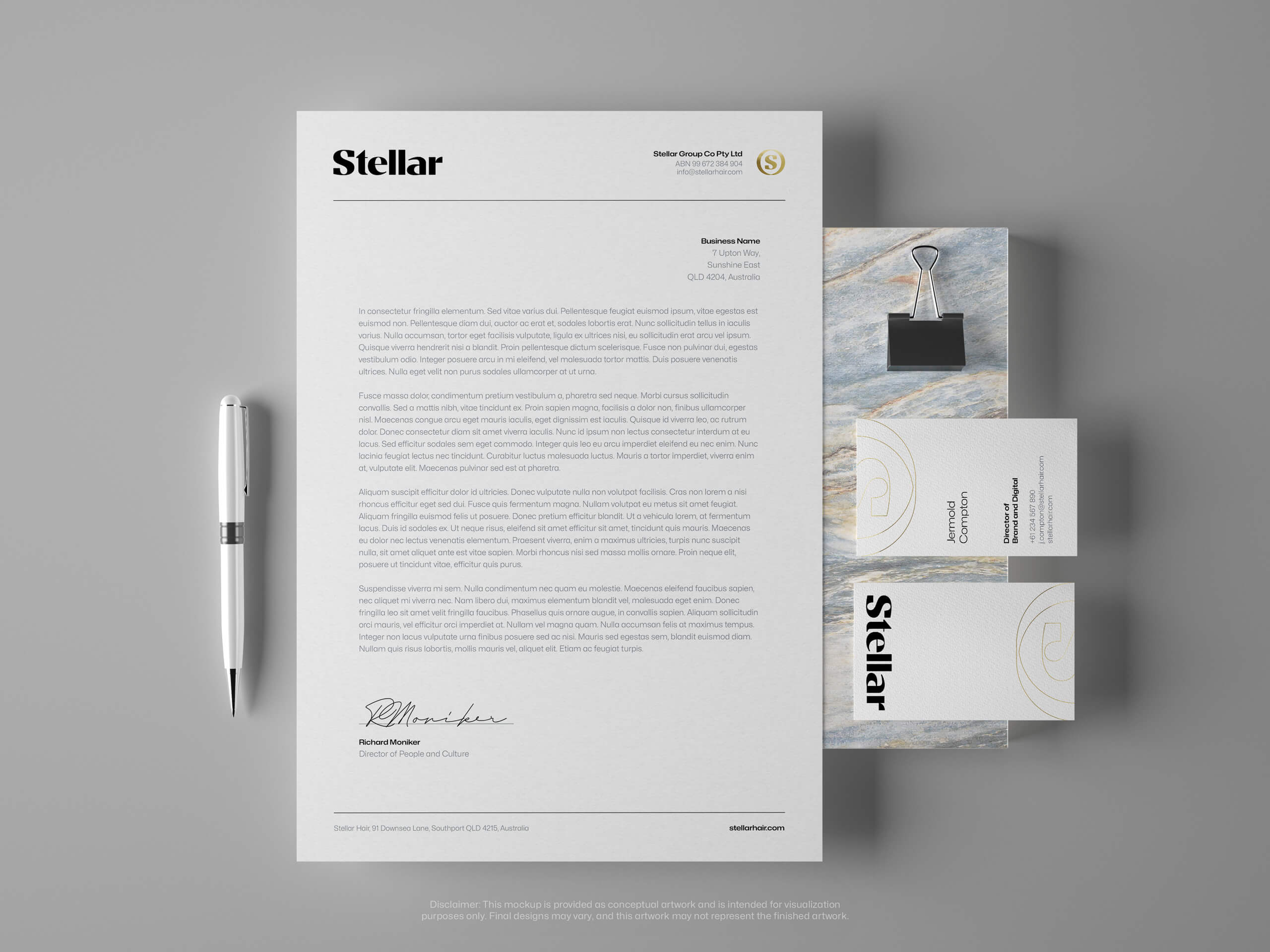 Graphic of a typography specimen showing the alphabet and numerals on top of a dark gray background.